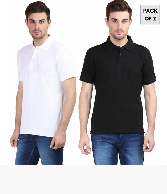 Pack of 2 Collar T shirt